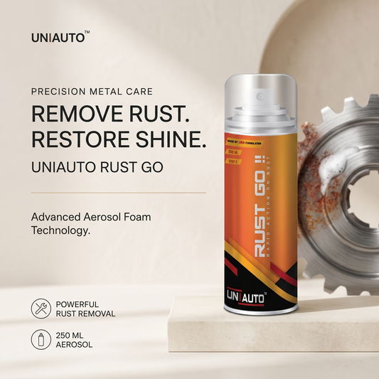 Uniauto Rust Go – Advanced Aerosol Foam Technology for Powerful Rust Removal (250ml)