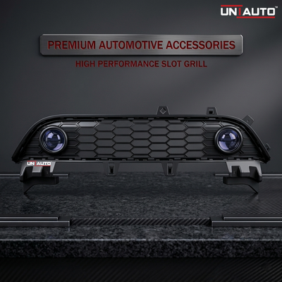 3 Inch Projector Foglamp Slot Lower Grill for Mahindra Scorpio N | Direct Fit Lower Bumper Fog Lamp Mount