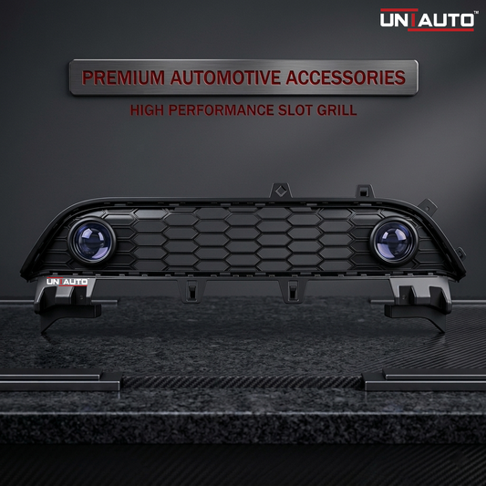 3 Inch Projector Foglamp Slot Lower Grill for Mahindra Scorpio N | Direct Fit Lower Bumper Fog Lamp Mount