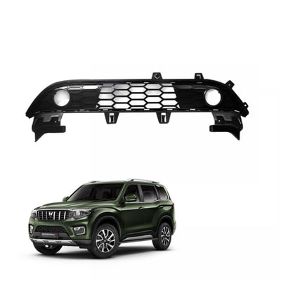 3 Inch Projector Foglamp Slot Lower Grill for Mahindra Scorpio N | Direct Fit Lower Bumper Fog Lamp Mount