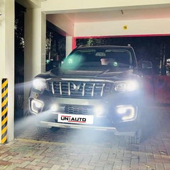 3 Inch Projector Foglamp Slot Lower Grill for Mahindra Scorpio N | Direct Fit Lower Bumper Fog Lamp Mount