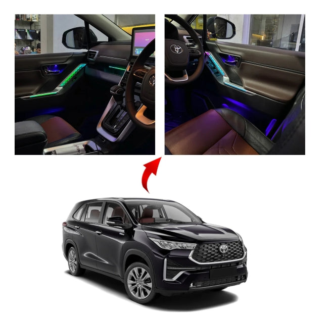 Cardi Ambient Smart LED Specific fit Kit for Toyota Innova Hycross with App Control