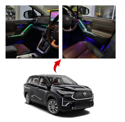 Cardi Ambient Smart LED Specific fit Kit for Toyota Innova Hycross with App Control
