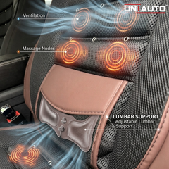 Universal Car Seat Ventilation & Massage Cushion with Cooling Fan | 12V Seat Cooler for All Cars & SUVs