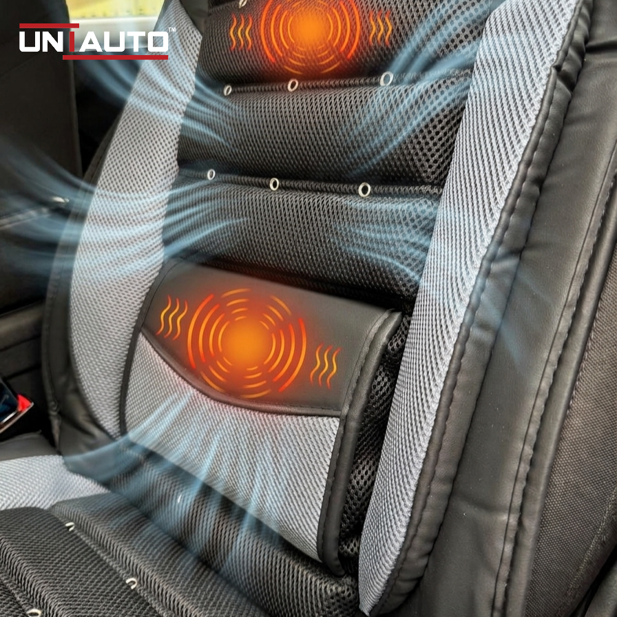 Universal Car Seat Ventilation & Massage Cushion with Cooling Fan | 12V Seat Cooler for All Cars & SUVs