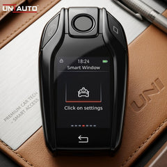 Uniauto Smart Universal Touch Car Key | USB Rechargeable Key with Display & Proximity Lock