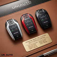 Uniauto Smart Universal Touch Car Key | USB Rechargeable Key with Display & Proximity Lock