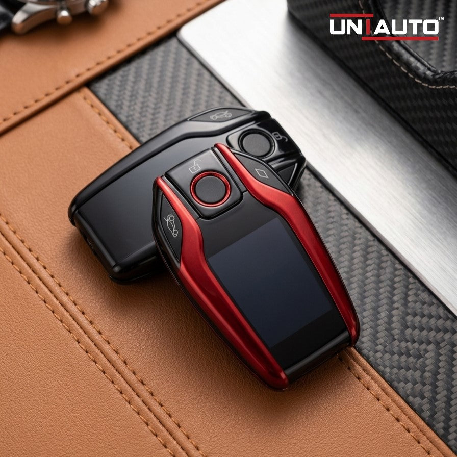 Uniauto Smart Universal Touch Car Key | USB Rechargeable Key with Display & Proximity Lock