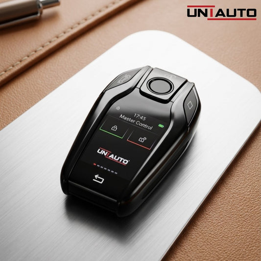Uniauto Smart Universal Touch Car Key | USB Rechargeable Key with Display & Proximity Lock
