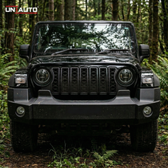 ABS Rubicon Style Front Grille for Mahindra Thar 2020-Onwards | Premium Aggressive Jeep-Inspired Design