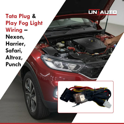 TATA Plug and Play Fog Light Wiring - ONLY For OEM Fog Lamps | for TATA Nexon, Nexon EV, Punch, Punch EV, Harrier, Safari, Curvv & Curvv EV