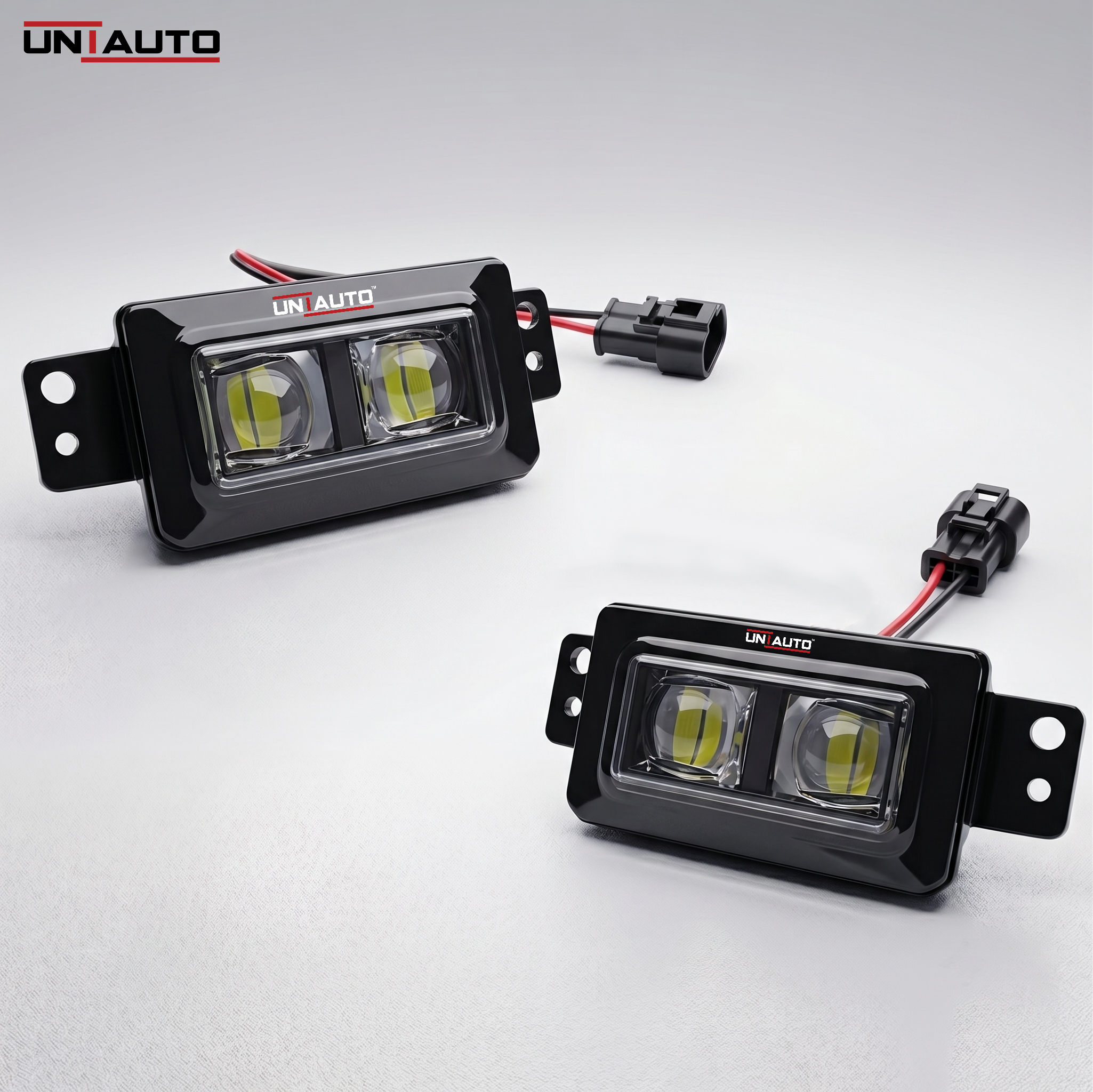 OEM Type Twin Projector Fog Lamp pair with Built In LED | Plug and Play | for TATA Nexon, Nexon EV, Punch, Punch EV, Harrier, Harrier EV, Safari, Altroz, Curvv & Curvv EV