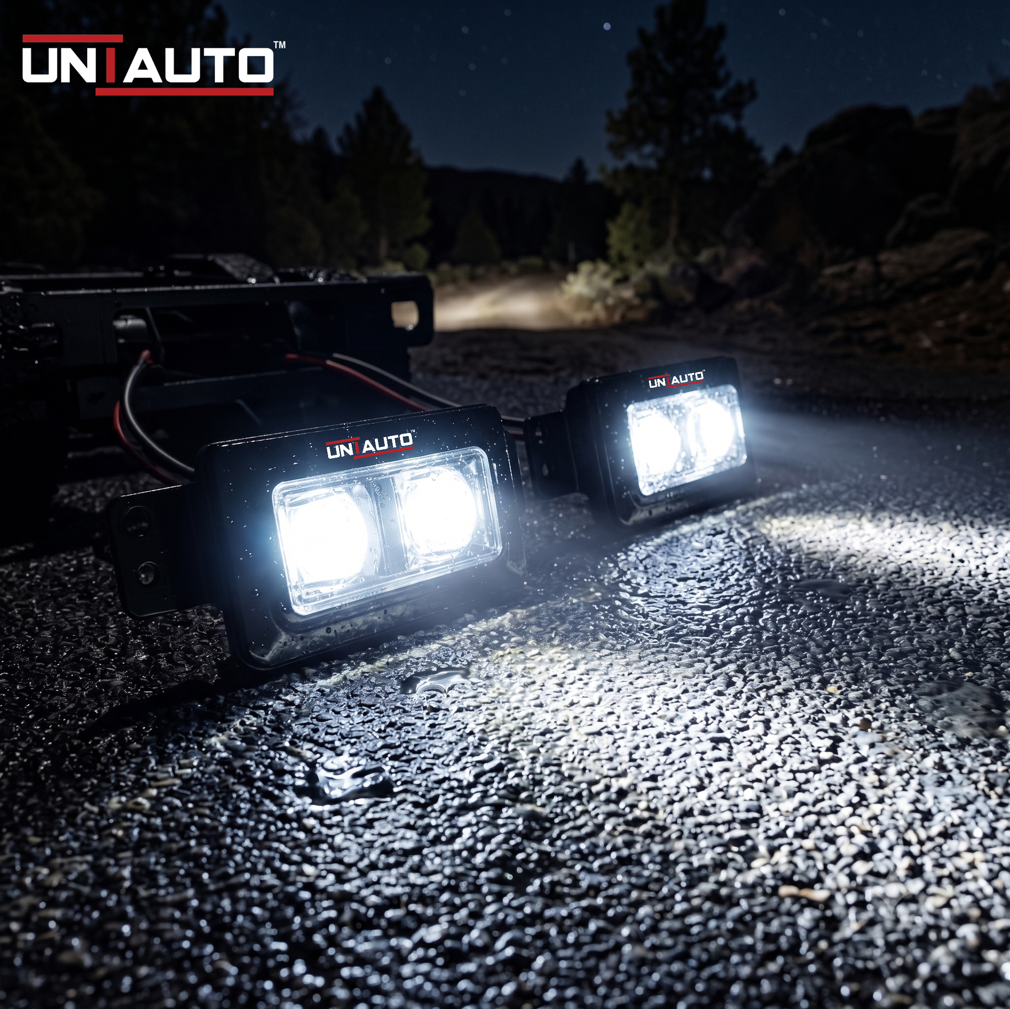 OEM Type Twin Projector Fog Lamp pair with Built In LED | Plug and Play | for TATA Punch Facelift 2026