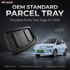 رف أمتعة خلفي قياسي (OEM) لسيارة تاتا تياغو الكهربائية (Tata Tiago EV) موديل 2026 فما فوق