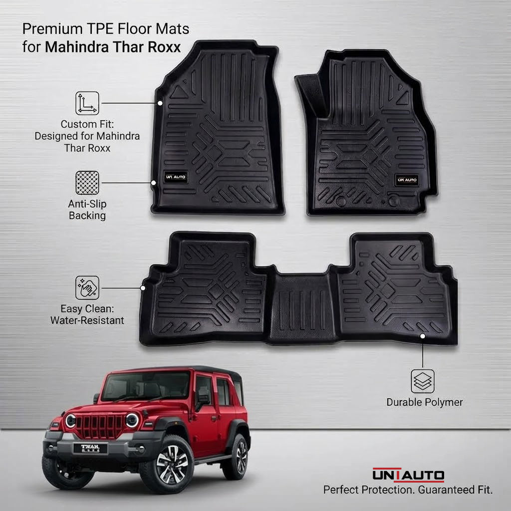 فرشات GFX Style Uniauto Tru Fit لسيارة ماهيندرا ثار روكس