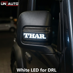 ORVM Cover with DRL & Matrix Style Turn Indicator for Mahindra Thar & Thar Roxx