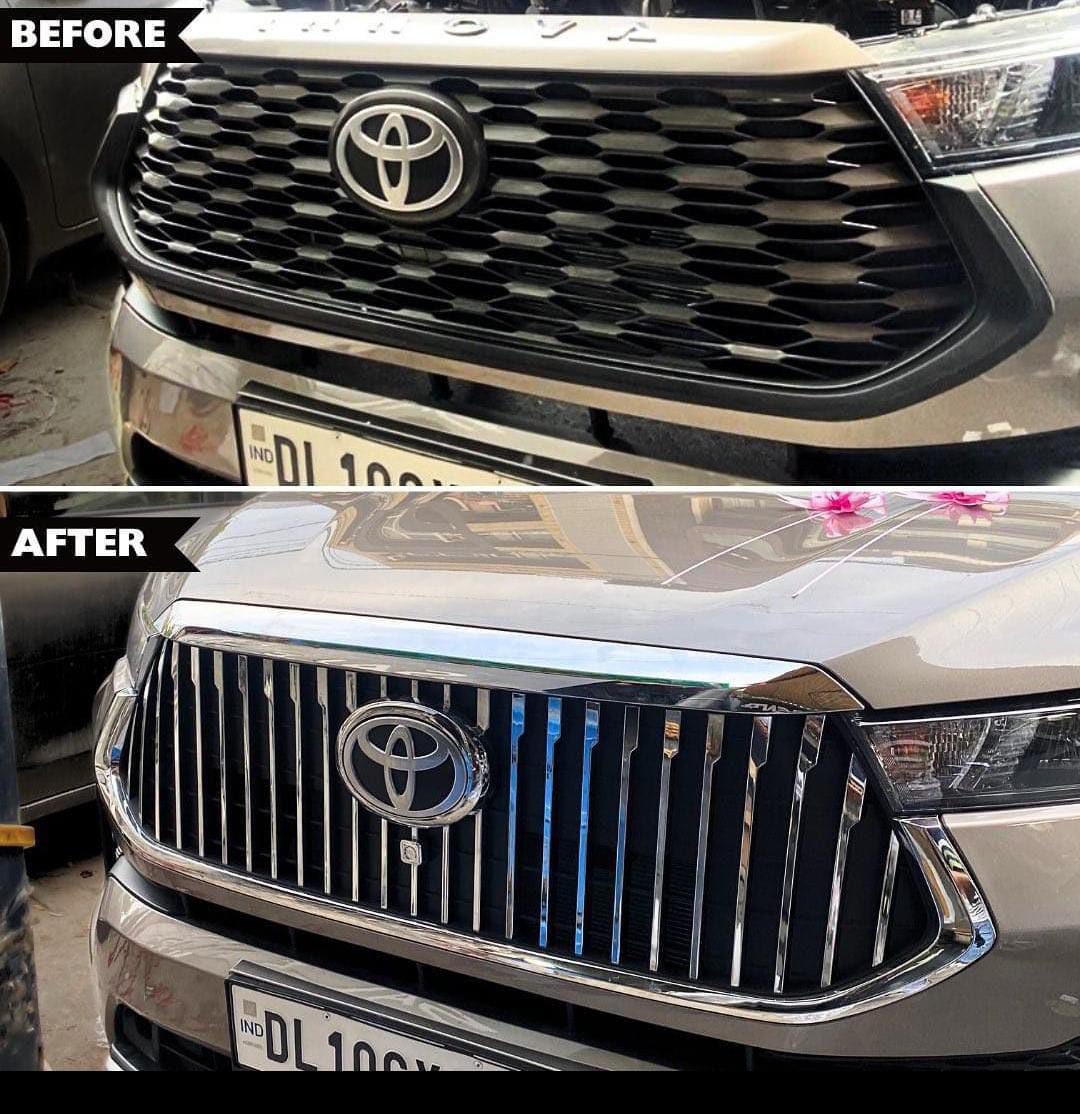 ABS Maybach Style Front Grill for Toyota Innova Hycross and Suzuki Invicto