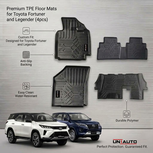 GFX Style Uniauto Tru Fit mats  for Toyota Fortuner and Legender
