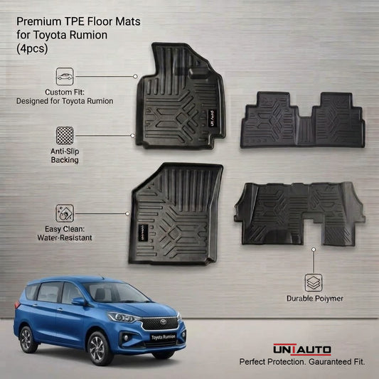 GFX Style Uniauto Tru Fit mats for Toyota Rumion