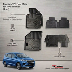 GFX Style Uniauto Tru Fit mats for Toyota Rumion