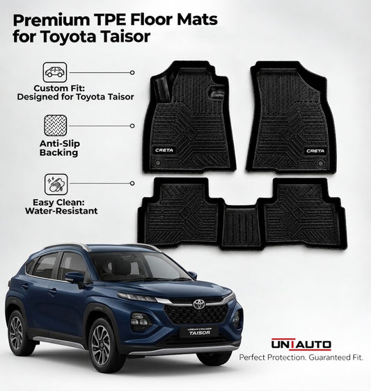 GFX Style Uniauto Tru Fit mats for Toyota Taisor