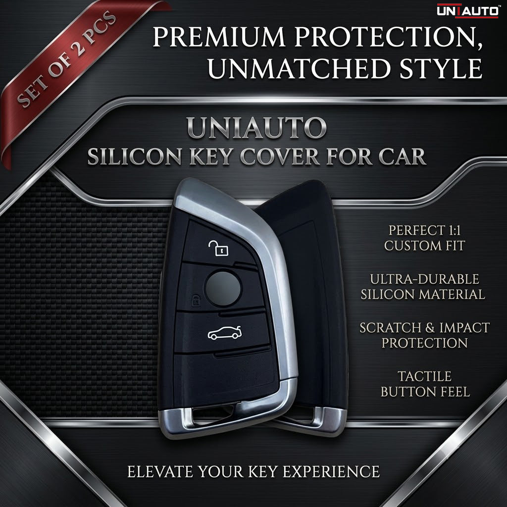 غطاء مفتاح سيليكون من UNIAUTO لسيارات BMW