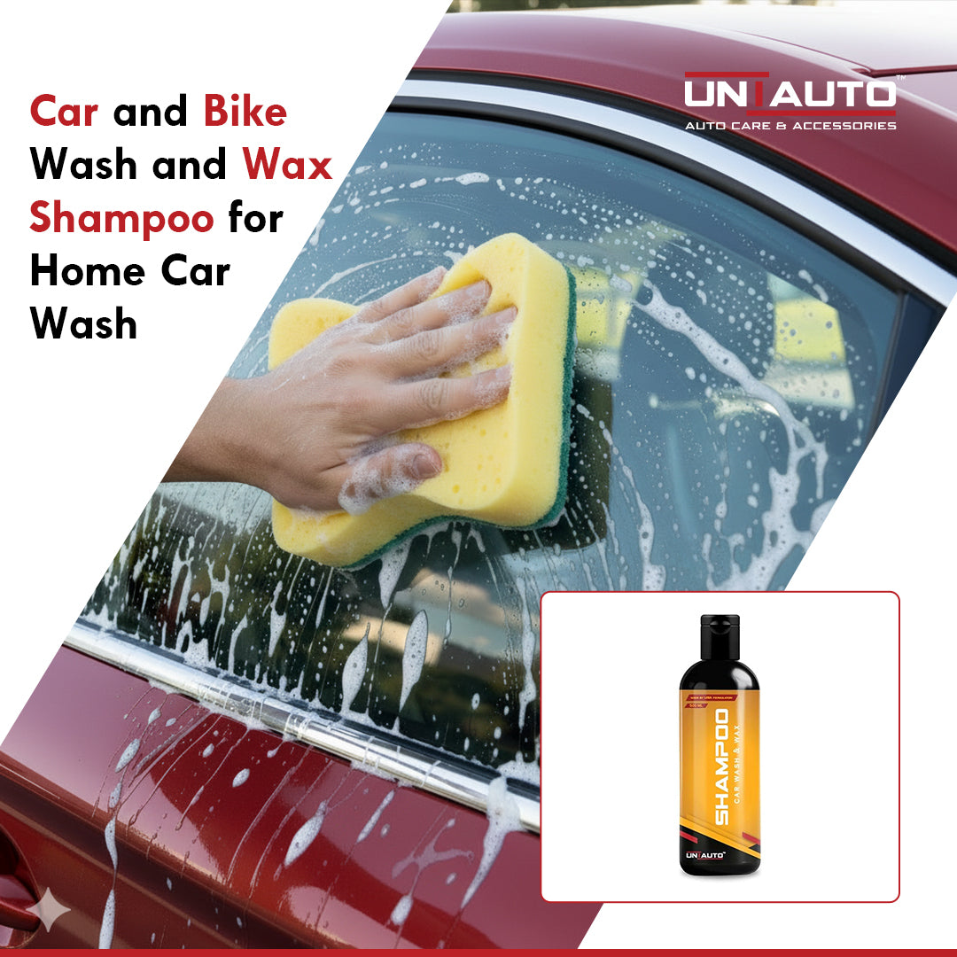 Car and Bike Wash and Wax Shampoo for Home Car Wash | Shampoo Liquid Concentration for Car Bucket Wash at Home