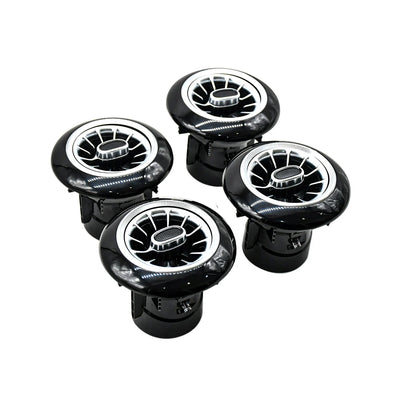 Uniauto Cardi Ambient, Smart LED Ambient Light AC vent Kit for Interior Car Lighting, Atmosphere Lamp K3 Plus 7th Gen, 4-in-1, For Thar and Thar Roxx proper fit | With App control