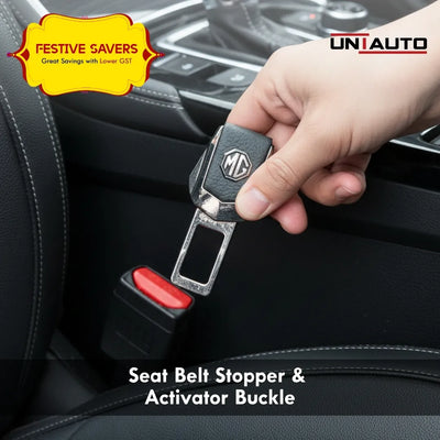 UNIAUTO Seat Belt Alarm Stopper And Seat Belt Activator | Buckle - Pack of 2