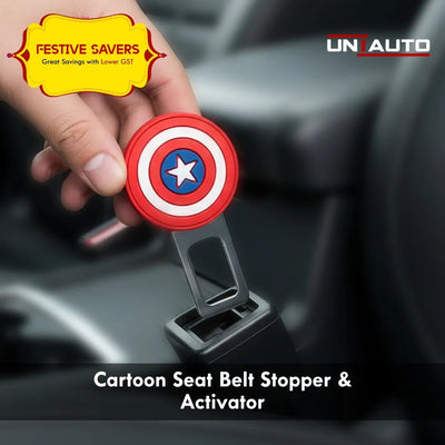 UNIAUTO Cartoon Edition Seat Belt Alarm Stopper And Seat Belt Activator