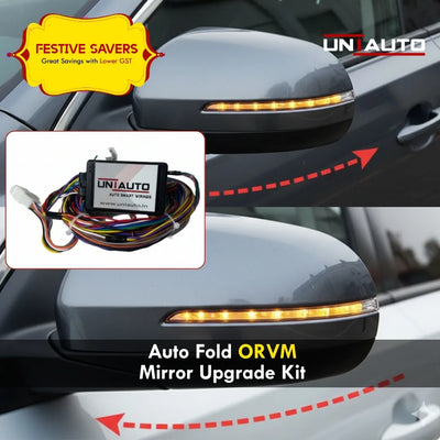Auto fold ORVM or Mirror Upgrade kit| Install Top model Auto fold ORVM into Base and mid models|