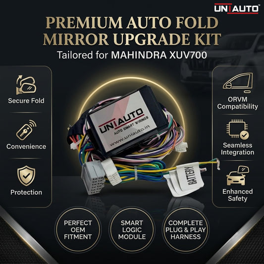 Auto Fold ORVM or Mirror Upgrade kit for Mahindra XUV700 | Install Auto fold ORVM into Base and mid models