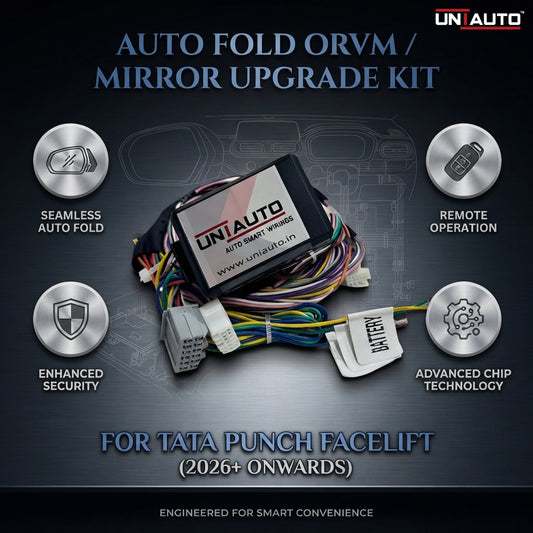 Auto Fold ORVM or Mirror Upgrade kit for TATA Punch Facelift 2026 onwards | Install Auto fold ORVM into Base and mid models