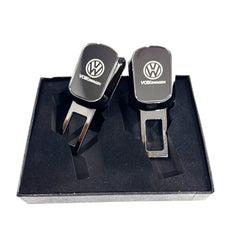 Uniauto 2 in 1 Premium Alarm Stopper and Belt Holder| Black | Seat Belt Buckle