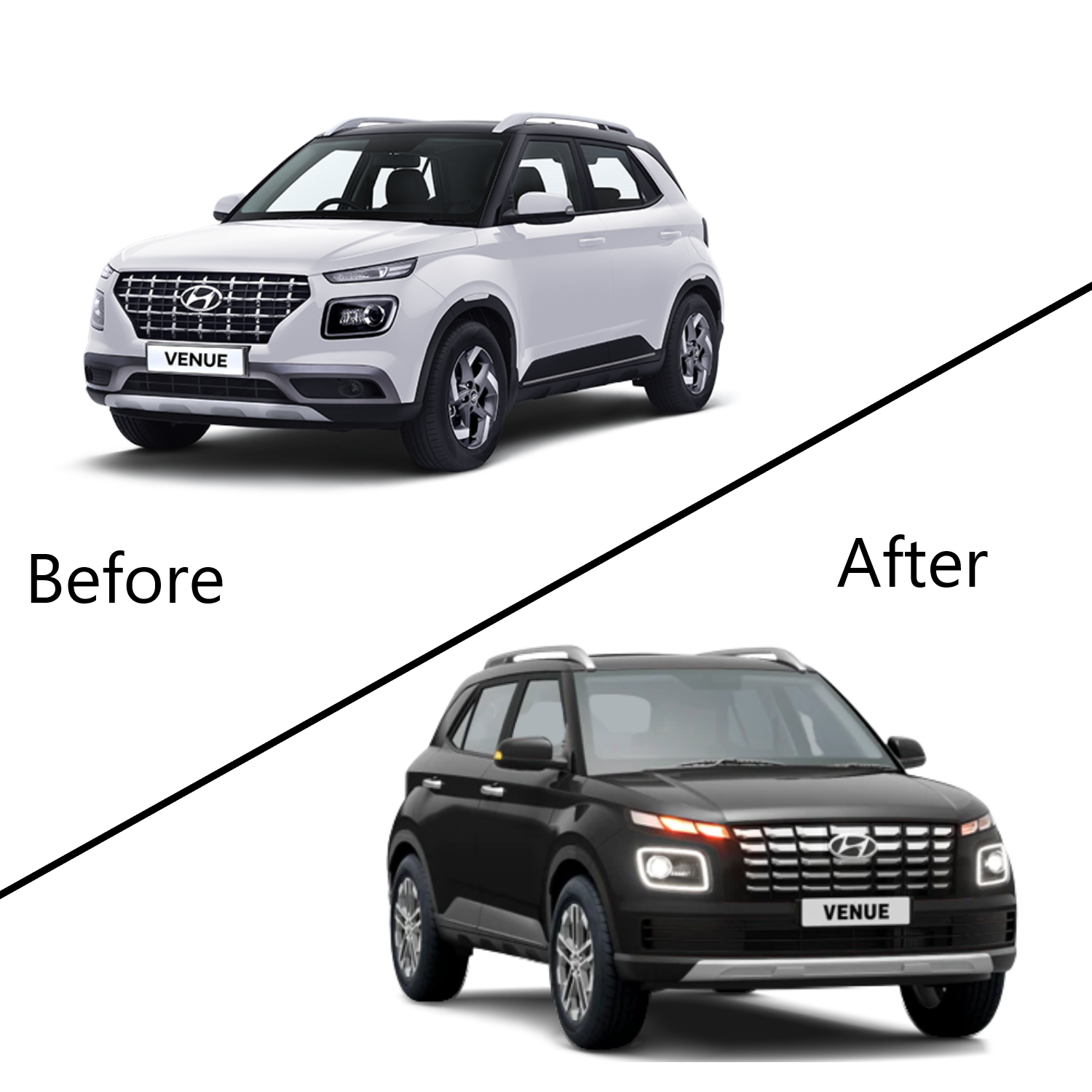 Complete Front & Rear Facelift Kit for a Bold, Modern Look for Hyundai Venue (Refurbished)