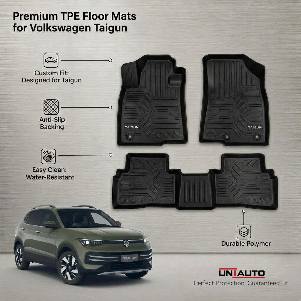 GFX Style Uniauto Tru Fit mats for Volkswagen Taigun