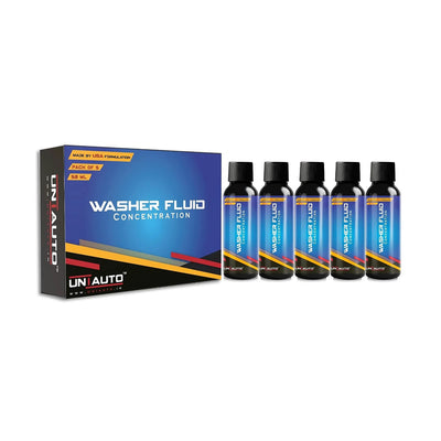 Washer Fluid Concentration - Pack of 5 (5 X 50 ml) - Free Glass Cleaning Cloth