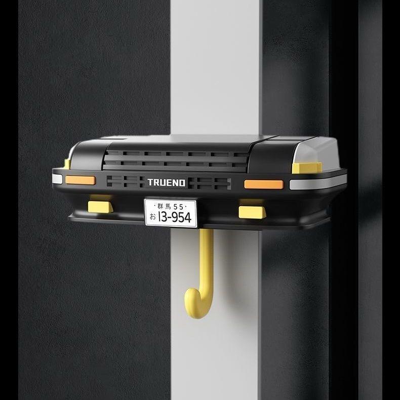 Wall-Mounted Key Rack with Glowing Pop-Up Headlights – Functional and Decorative Automotive Accessory for Car Enthusiasts and Collectors