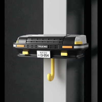 Wall-Mounted Key Rack with Glowing Pop-Up Headlights – Functional and Decorative Automotive Accessory for Car Enthusiasts and Collectors