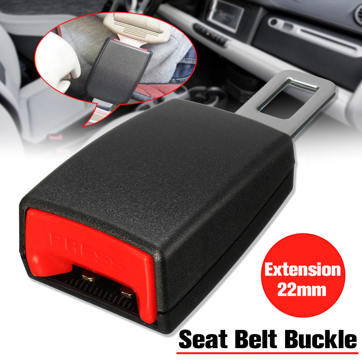Universal 2 in 1 Seat Belt Alarm Stopper and Seat Belt Activator