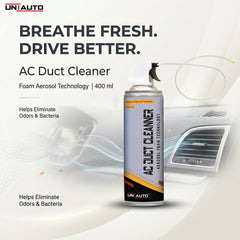 Uniauto AC Duct Cleaner - Foam Aerosol Technology (400ml) | Eliminates Odors & Bacteria for Fresh, Cool Air