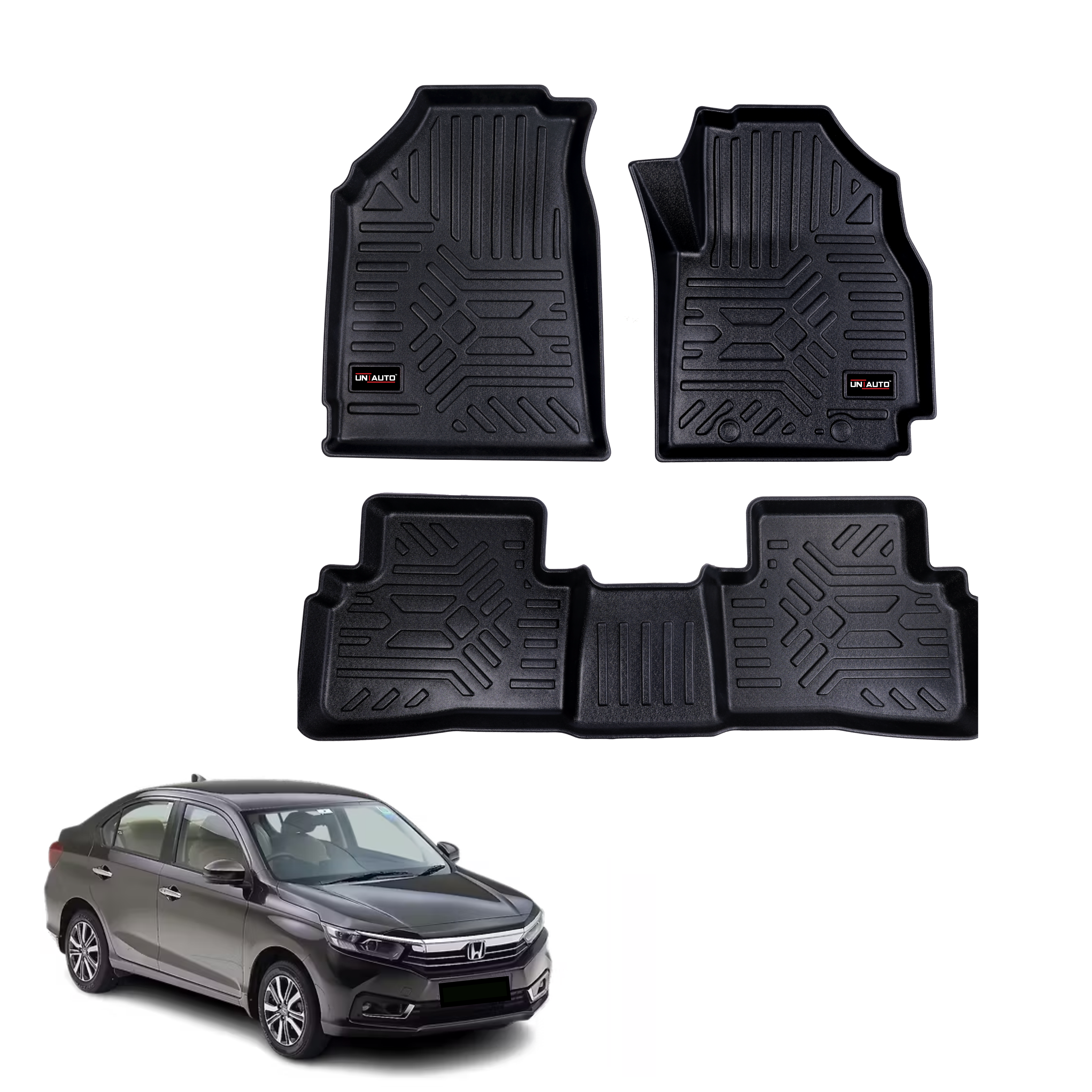 GFX Style Uniauto Tru Fit mats  for Honda Amaze 2018 to 2024