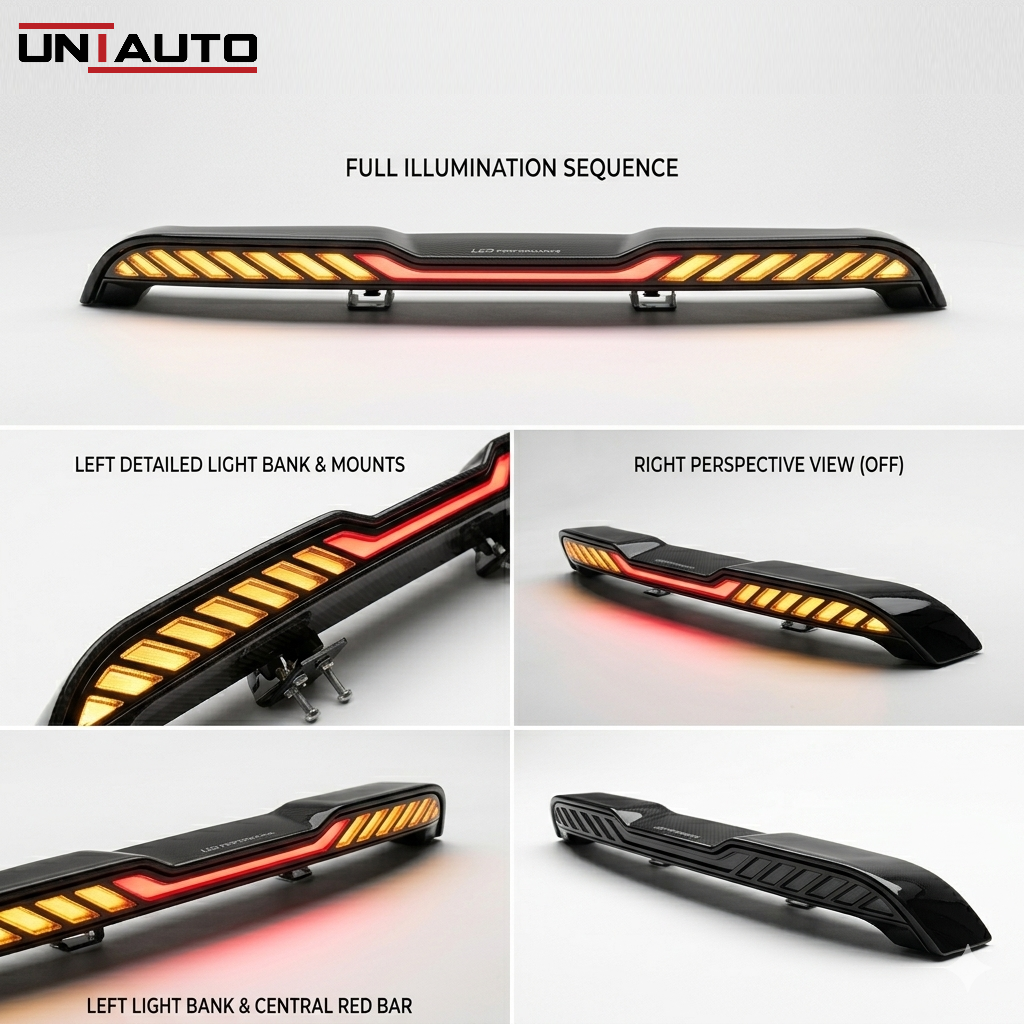 Bronco type Matrix Style LED Spoiler for Thar Roxx and Thar