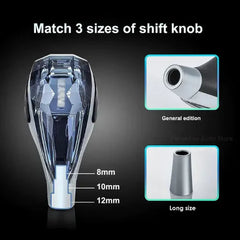 LED Gear Knob - Crystal | 8mm, 10mm, and 12mm Threads | For all Cars including 3XO, Curvv, Roxx and More