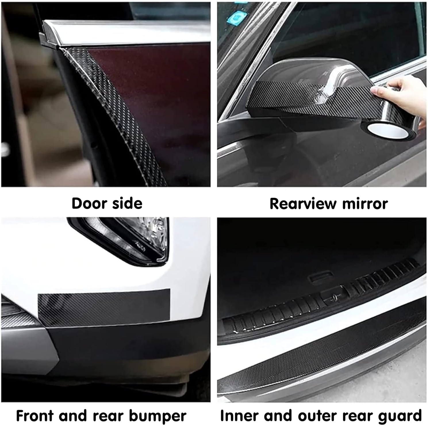 Carbon fiber Tape 5 cm X 5 m for Car Universal Interior and Exterior Purpose