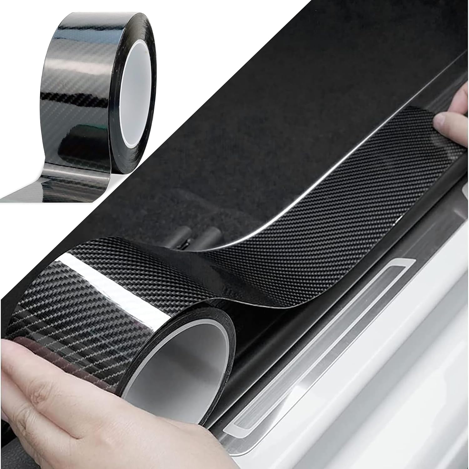 Carbon fiber Tape 5 cm X 5 m for Car Universal Interior and Exterior Purpose