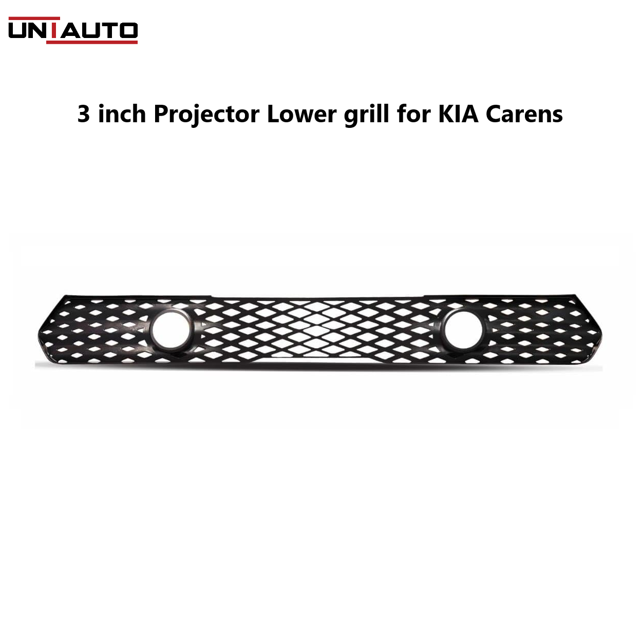 3 Inch Projector Foglamp Slot Lower Grill for KIA Carens | Direct Fit Lower Bumper Fog Lamp Mount
