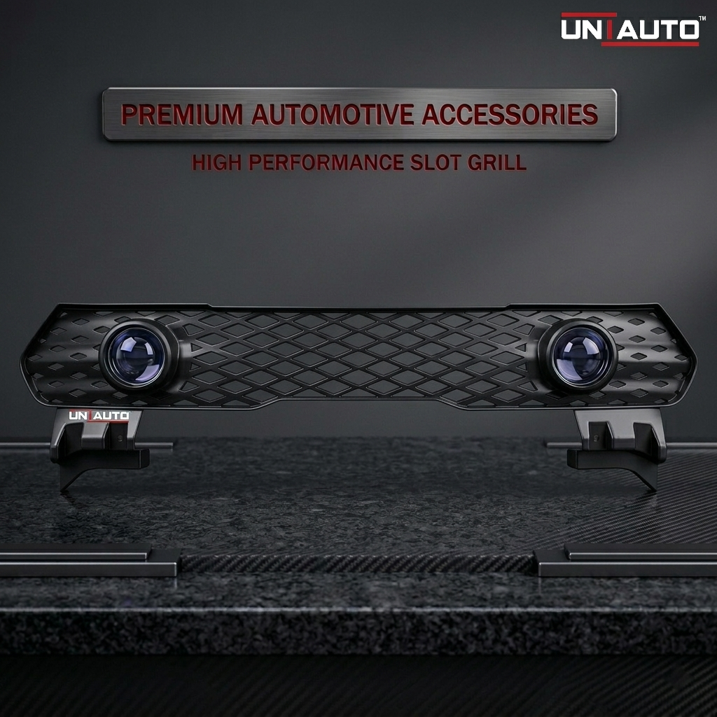 3 Inch Projector Foglamp Slot Lower Grill for KIA Carens | Direct Fit Lower Bumper Fog Lamp Mount
