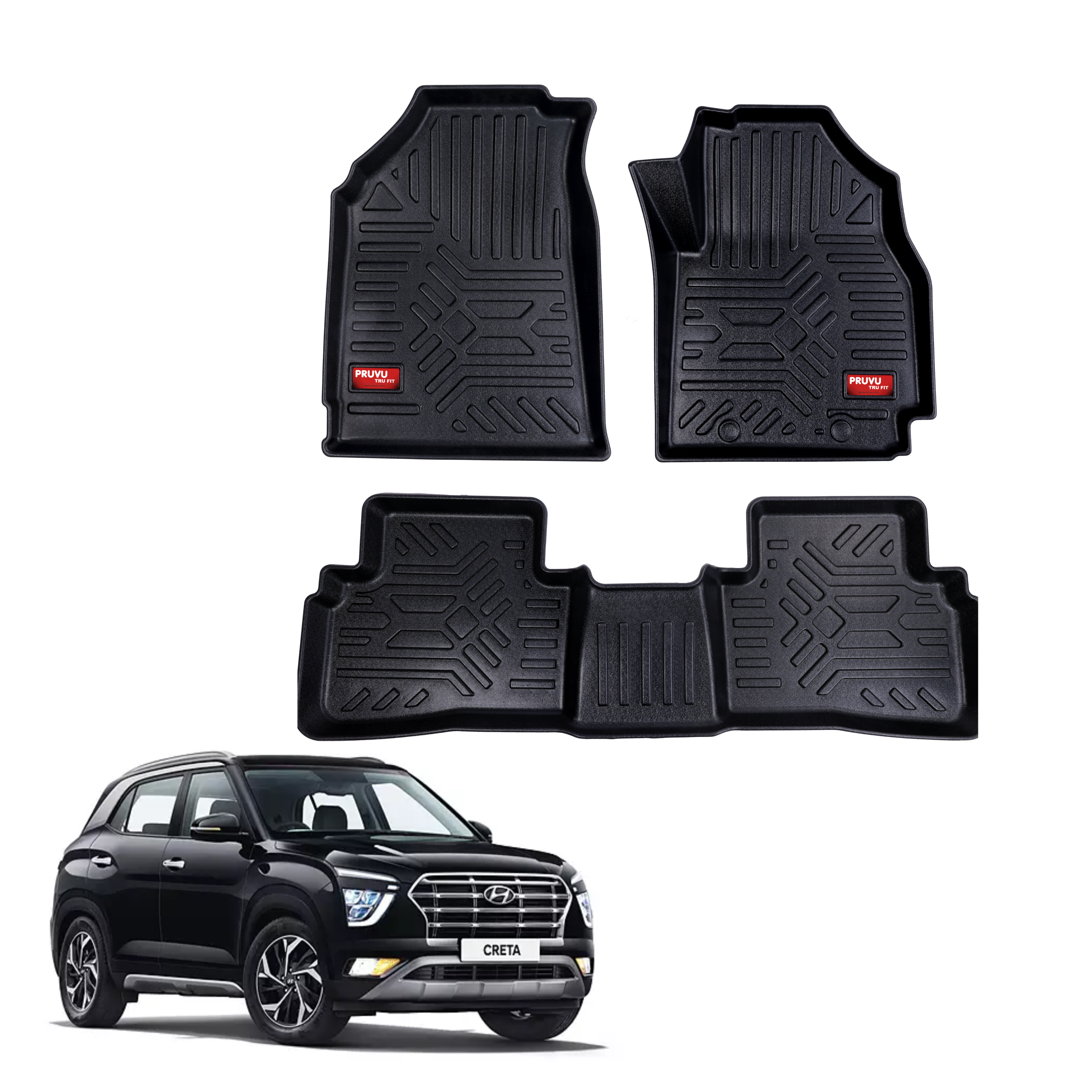 GFX Style Uniauto Tru Fit mats for Hyundai Creta 2020 onward