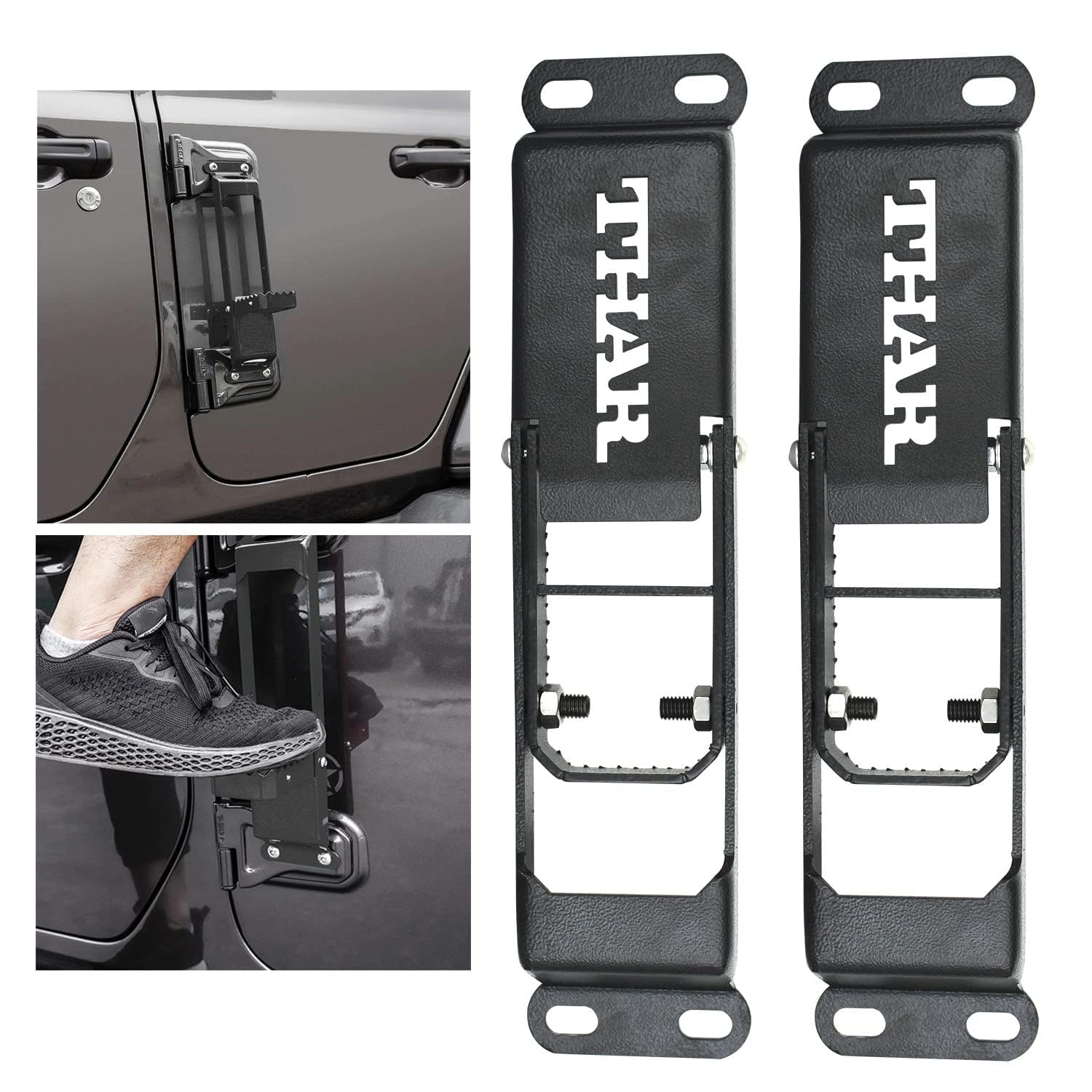 Heavy-Duty Door Step Hinges for Mahindra Thar & Thar Roxx – Ultimate Off-Road Accessory